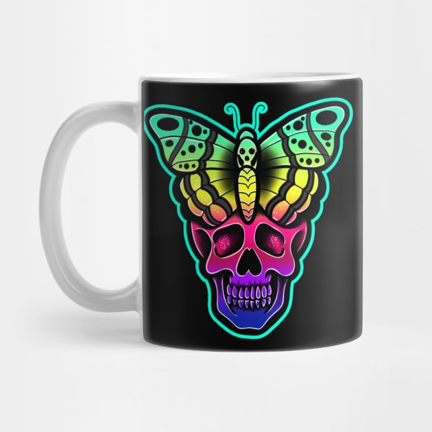 deaths head moth by Squatchyink